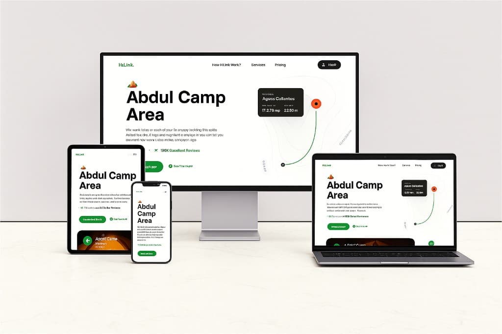 HiLink — Responsive Travel UI screenshot
